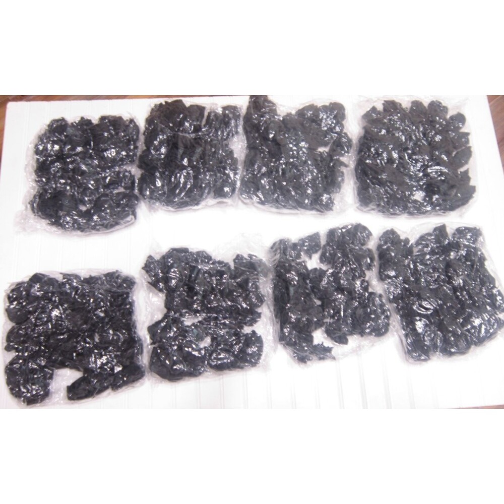 8 Bags of Fake Black Roses Without the Stems-50 Per Bag-400 Roses Total